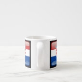 Tasse Expresso Drapeau de Croatie (Dos)