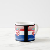 Tasse Expresso Drapeau de Croatie (Devant droit)