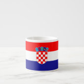 Tasse Expresso Drapeau de Croatie (Devant)