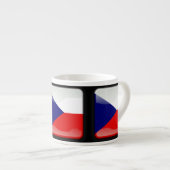 Tasse Expresso Drapeau de la République tchèque (Devant droit)
