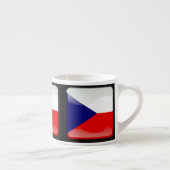 Tasse Expresso Drapeau de la République tchèque (Droite)