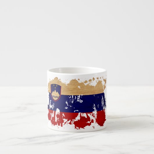 Tasse Expresso Drapeau de la Slovénie (Devant)