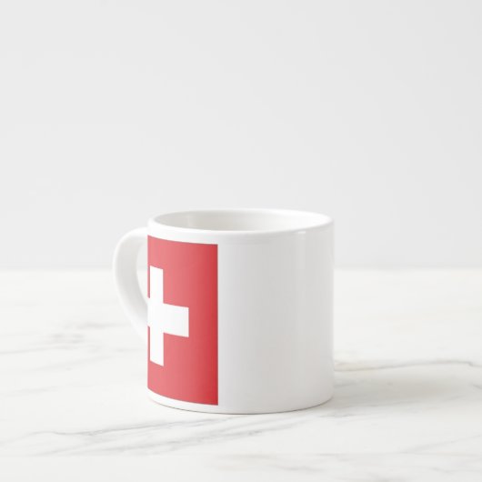 Tasse Expresso Drapeau de la Suisse (Devant gauche)