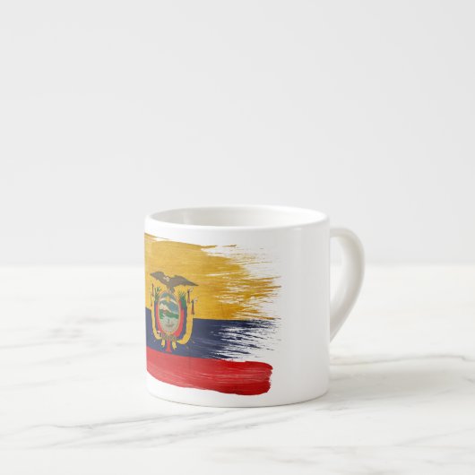 Tasse Expresso Drapeau de l'Equateur (Devant droit)