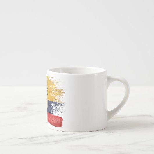 Tasse Expresso Drapeau de l'Equateur (Droite)