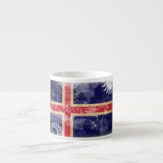 Tasse Expresso Drapeau de l'Islande (Devant)