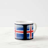 Tasse Expresso Drapeau de l'Islande (Devant droit)