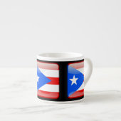 Tasse Expresso Drapeau de Porto Rico (Devant droit)