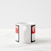 Tasse Expresso Drapeau de Singapour (Dos)