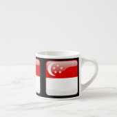 Tasse Expresso Drapeau de Singapour (Droite)