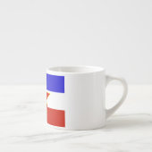 Tasse Expresso Drapeau de Yougoslavie (Droite)