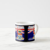 Tasse Expresso Drapeau des îles Caïmans (Devant droit)