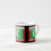 Tasse Expresso Drapeau des Maldives (Devant droit)
