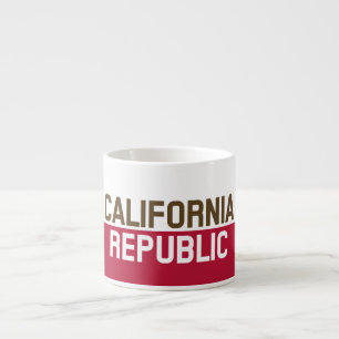 Tasse Expresso Drapeau d'État de la RÉPUBLIQUE DE CALIFORNIE De