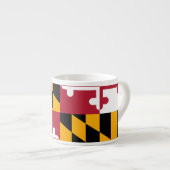 Tasse Expresso Drapeau d'état dynamique du Maryland (Devant droit)