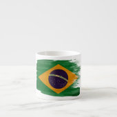 Tasse Expresso Drapeau du Brésil (Devant)