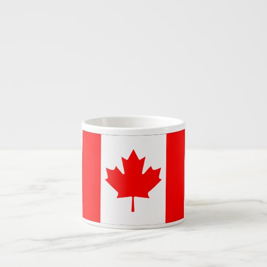 Tasse Expresso Drapeau du Canada (Devant)