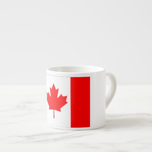 Tasse Expresso Drapeau du Canada (Devant droit)