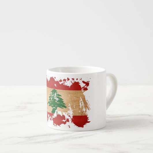 Tasse Expresso Drapeau du Liban (Devant droit)