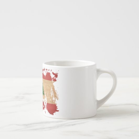Tasse Expresso Drapeau du Liban (Droite)