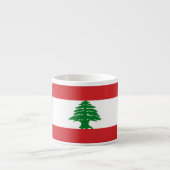 Tasse Expresso Drapeau du Liban (Devant)