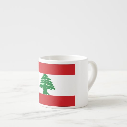 Tasse Expresso Drapeau du Liban (Devant droit)