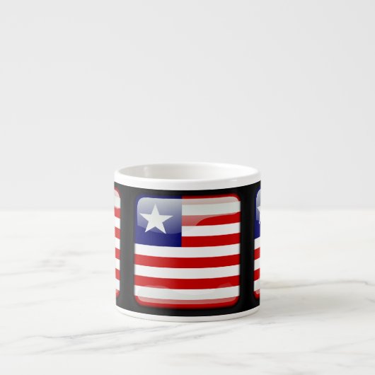 Tasse Expresso Drapeau du Libéria (Devant)
