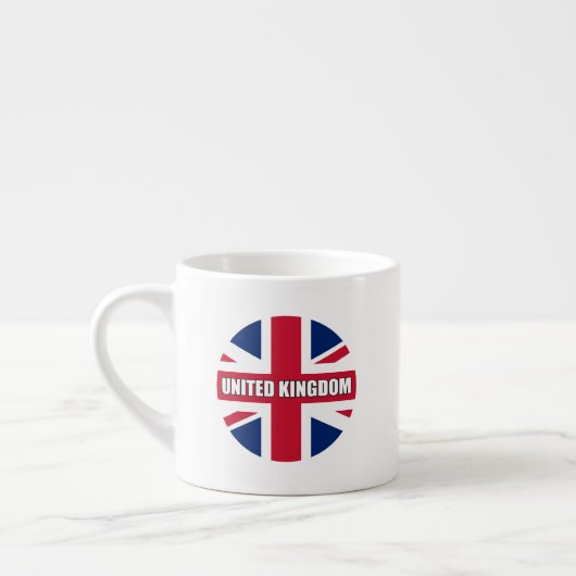 Tasse Expresso Drapeau du Royaume-Uni (Gauche)