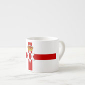 Tasse Expresso Drapeau d'ulster d'Irlande du Nord (Devant droit)