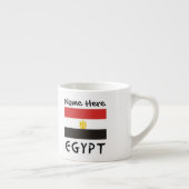 Tasse Expresso Drapeau égyptien personnalisé (Droite)