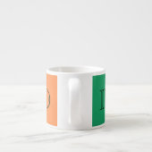 Tasse Expresso Drapeau irlandais Mugcn Irlande (Dos)