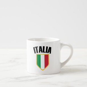 Tasse Expresso Drapeau Italia Crest Italie