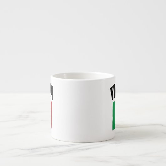 Tasse Expresso Drapeau Italie (Devant)