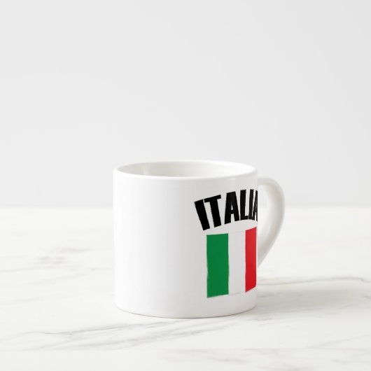 Tasse Expresso Drapeau Italie (Devant droit)