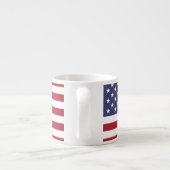 Tasse Expresso Drapeau patriotique américain (Dos)