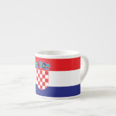 Tasse Expresso Drapeau simple de la Croatie (Devant droit)