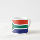 Tasse Expresso Drapeau simple de l'Afrique du Sud (Devant droit)