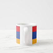 Tasse Expresso Drapeau simple de l'Arménie (Dos)
