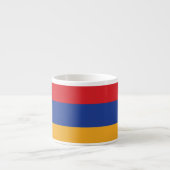 Tasse Expresso Drapeau simple de l'Arménie (Devant)