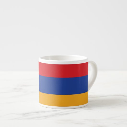 Tasse Expresso Drapeau simple de l'Arménie (Devant droit)