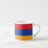 Tasse Expresso Drapeau simple de l'Arménie (Droite)