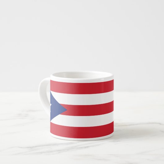 Tasse Expresso Drapeau simple de Porto Rico (Devant gauche)