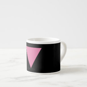 Tasse Expresso Drapeau triangle rose de SlipperyJoe Symbole rose
