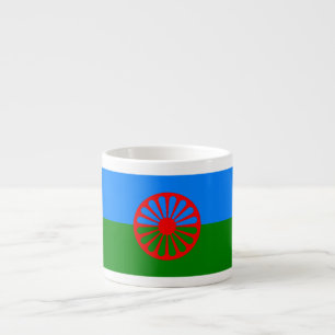 Tasse Expresso Drapeau tzigane romani officiel Espresso Cup