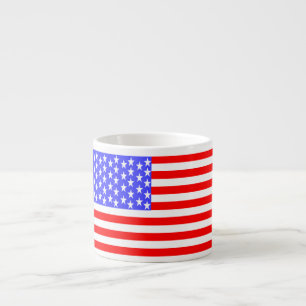 Tasse Expresso Drapeau USA entièrement imprimé