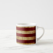 Tasse Expresso Drapeau USA / Grunged (Droite)
