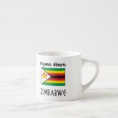 Tasse Expresso Drapeau zimbabwéen personnalisé (Droite)
