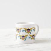 Tasse Expresso Drapeaux des Îles Vierges américaines USVI (Devant droit)