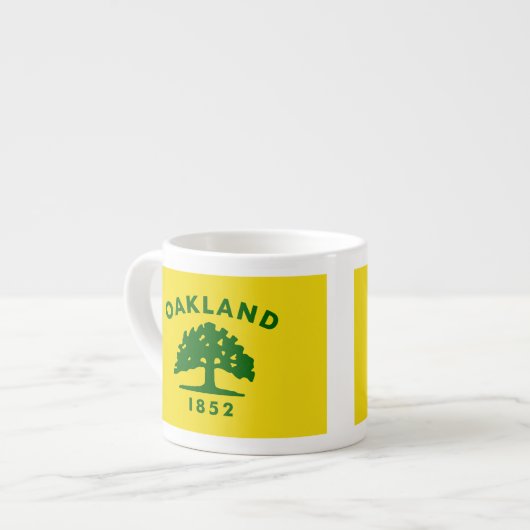 Tasse Expresso Drapeaux d'Oakland, la Californie (Devant gauche)