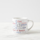 Tasse Expresso Droites de premier amendement de liberté de parole (Droite)